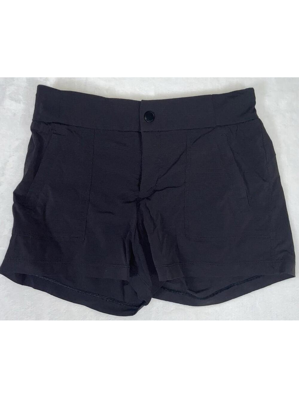 Athleta Trekkie Outdoor Utility Hiking Biking Workout Shorts 305514 Womens 0 Blk